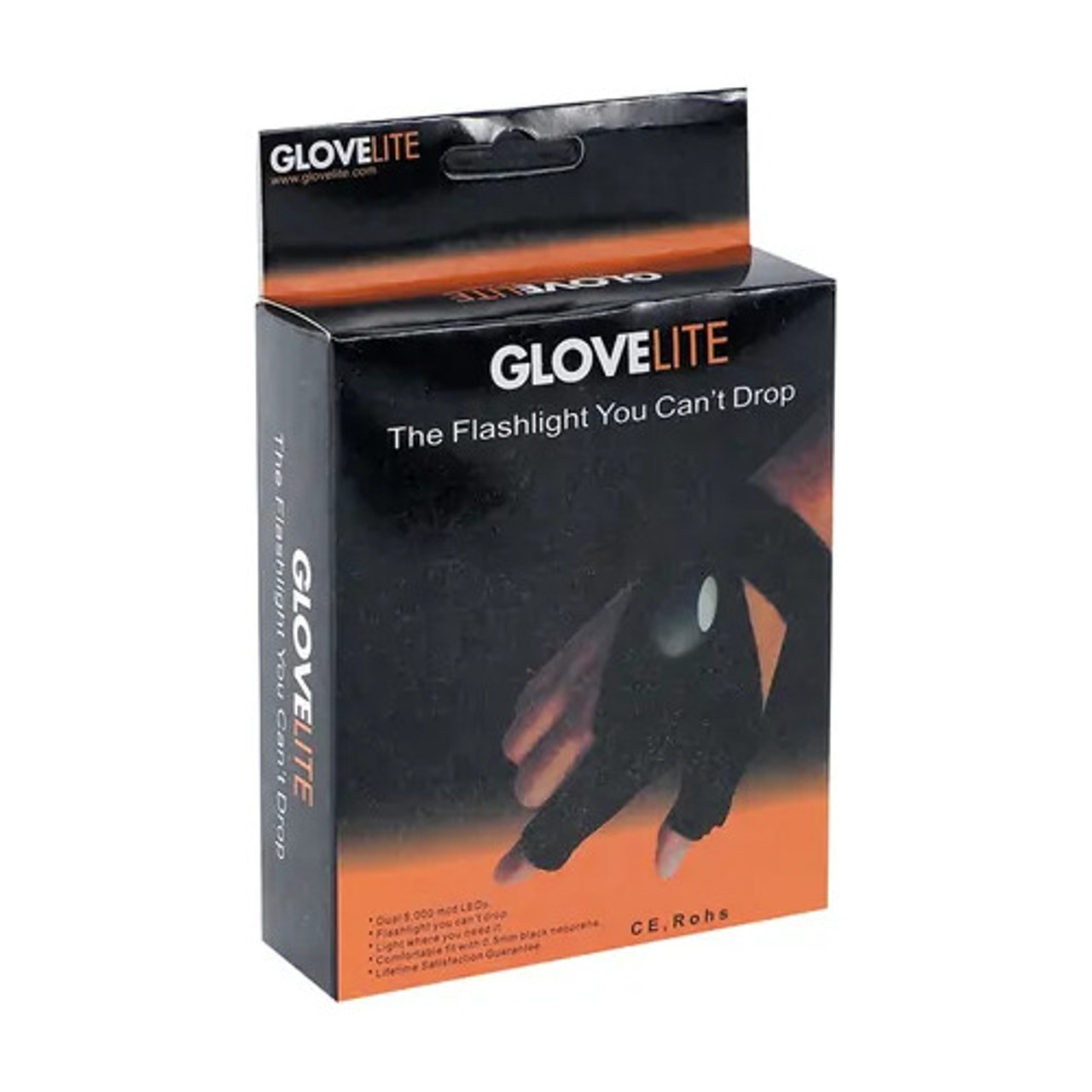 Перчатки со светодиодным фонариком Glovelite - на батарейках (200)