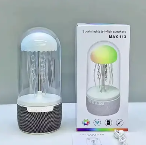 Портативная Bluetooth-колонка с подсветкой медуза (20)