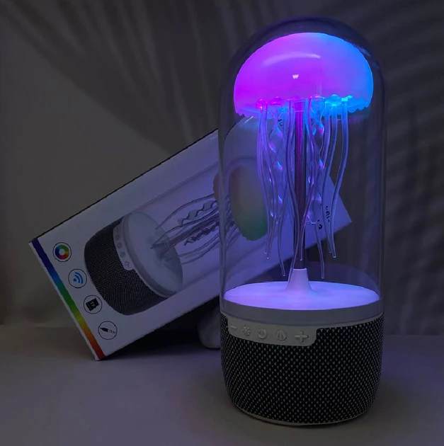 Портативная Bluetooth-колонка с подсветкой медуза (20)