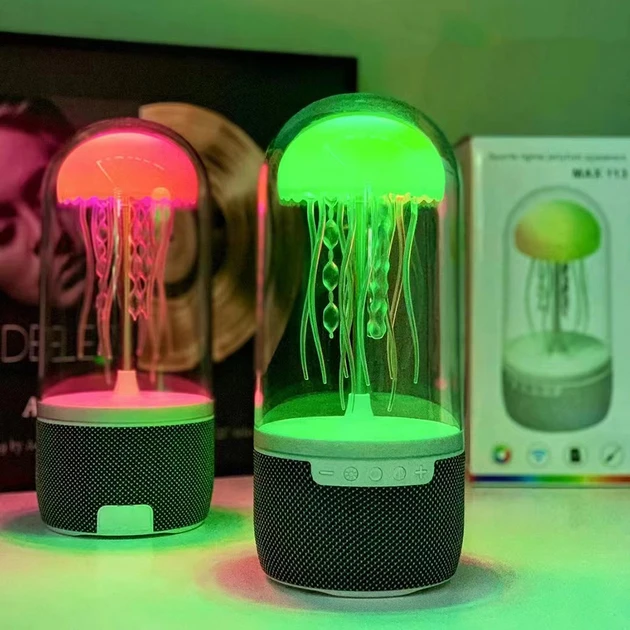 Портативная Bluetooth-колонка с подсветкой медуза (20)