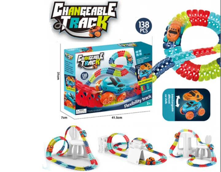 Автомобільна перегонова траса з машинкою Cheangeble Track 138 pcs (24)
