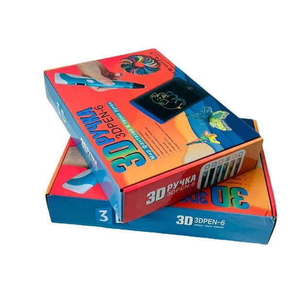 Набір для дитячої творчості 3d Pen-6 3D Ручка з пластиком і планшет для малювання (40) Набір для дитячої творчості 3d Pen-6 3D Ручка з пластиком і планшет для малювання (40)