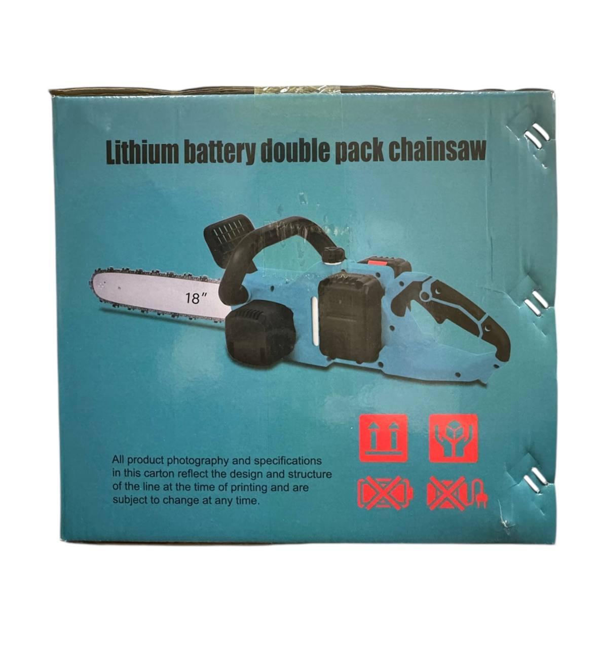 Акумуляторна ланцюгова електропилка 18 дюймів із кейсом 2 АКБ (4) Акумуляторна ланцюгова електропилка 18 дюймів із кейсом 2 АКБ (4)