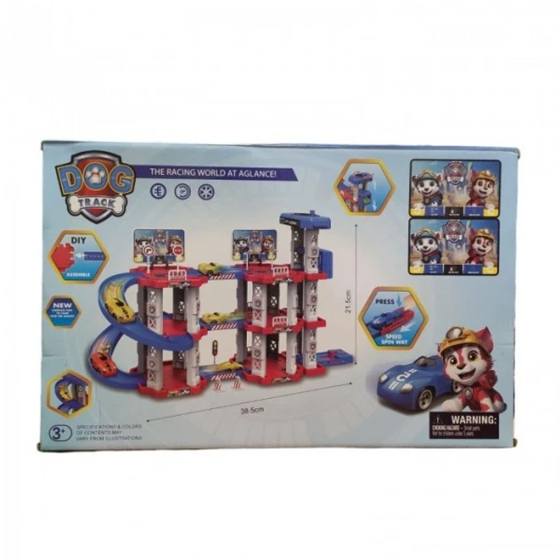 Іграшковий трек паркінг Childrens Rail Car, Щенячий патруль 75 деталей 3 машинки (24) Іграшковий трек паркінг Childrens Rail Car, Щенячий патруль 75 деталей 3 машинки (24)