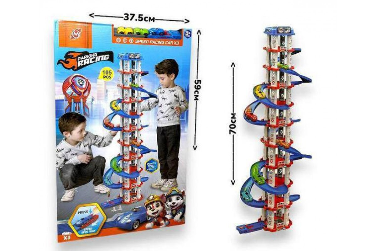 Іграшковий трек паркінг Childrens Rail Car, Щенячий патруль 105 деталей (24) Іграшковий трек паркінг Childrens Rail Car, Щенячий патруль 105 деталей (24)