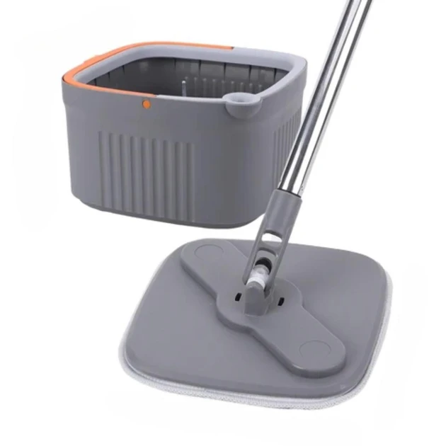 Швабра з відром центрифугою квадратна на 6 л телескопічна швабра зі смужками та віджиманням (20) Швабра з відром центрифугою квадратна на 6 л телескопічна швабра зі смужками та віджиманням (20)