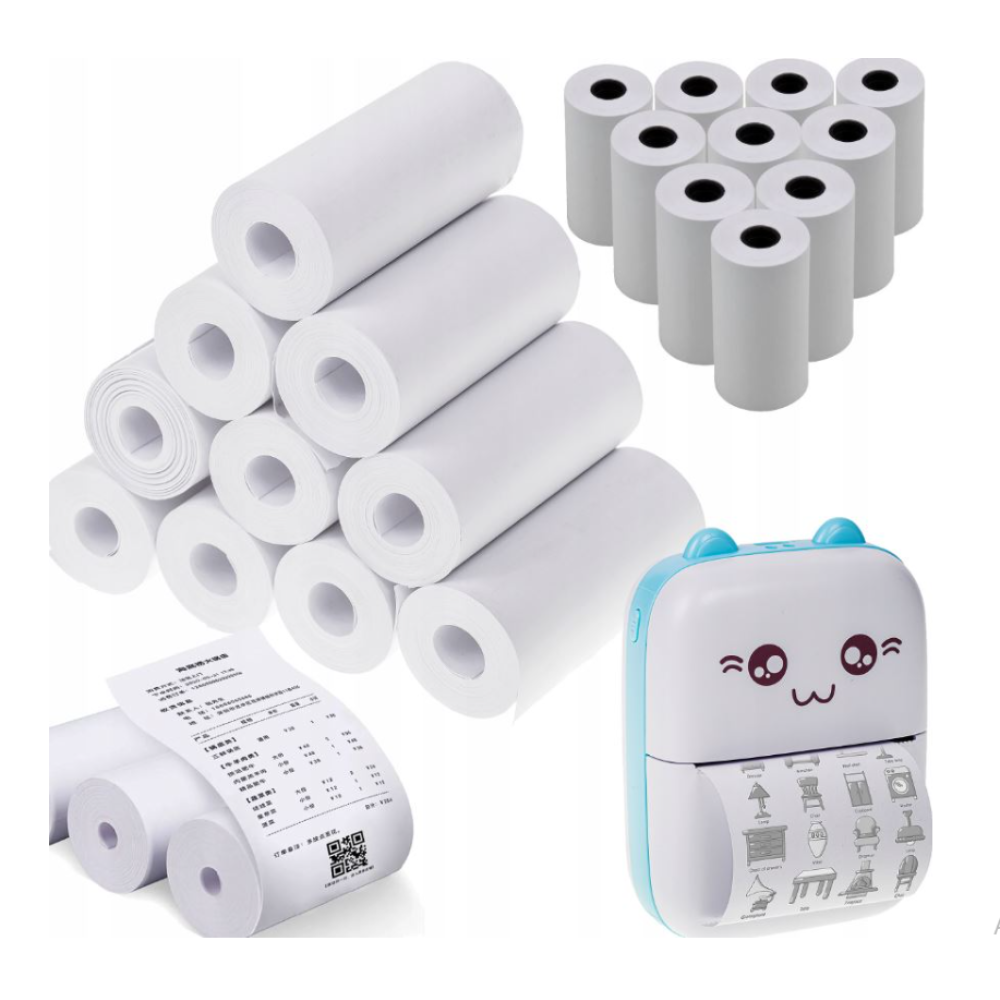 Папір Рулони 5 шт в упаковці Для термопринтера Printing paper (80)
