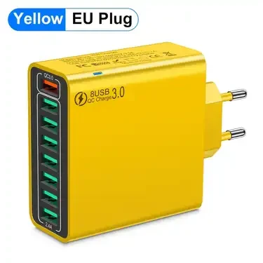 Адаптер для быстрой зарядки мобильных телефонов с 8 портами (250)