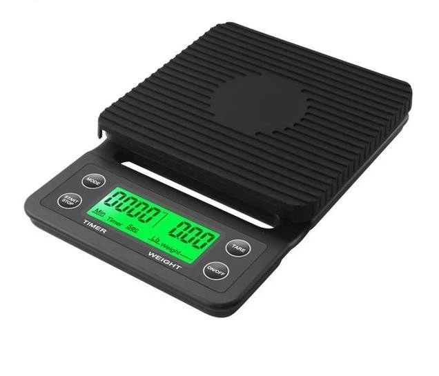 Ваги з таймером для кави Yieriy електронні для бариста з гумовим килимком кавові настільні для кавові (40)