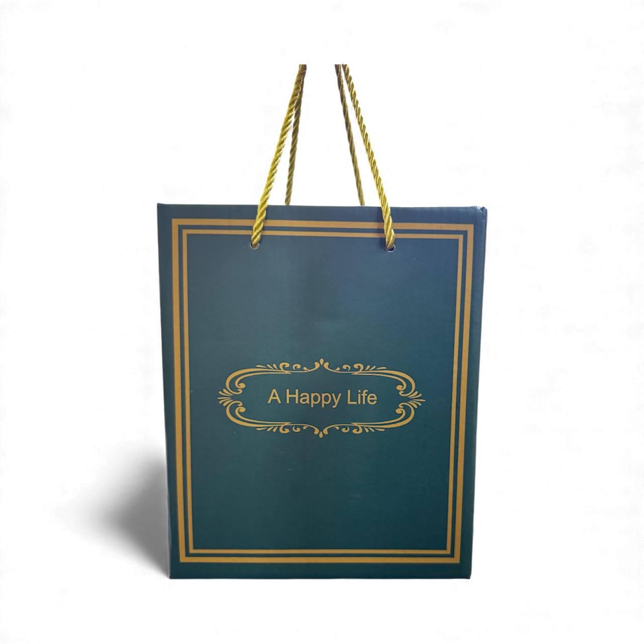 Чашка в подарочной упаковке 400мл с крышечкой и ложкой синяя (40)