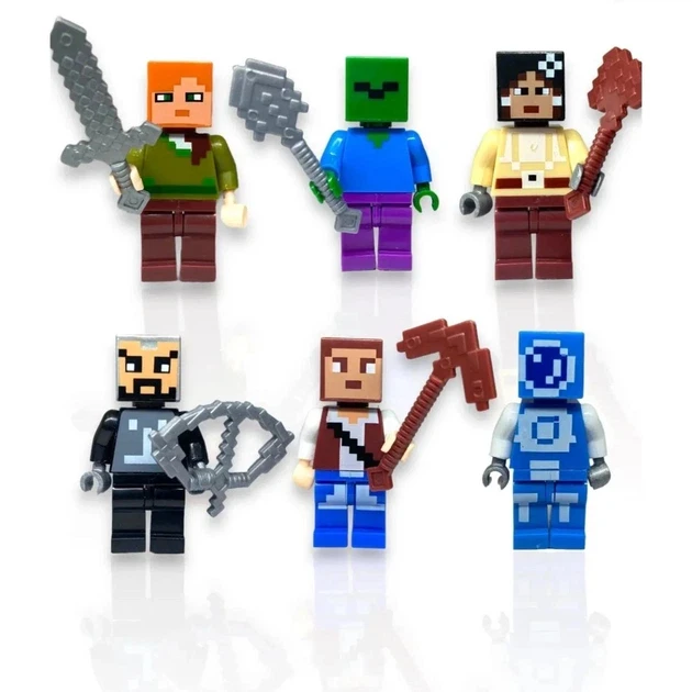 Детский магнитный конструктор Minecraft ''Мельница с рекой'' из 267 блоков (32)