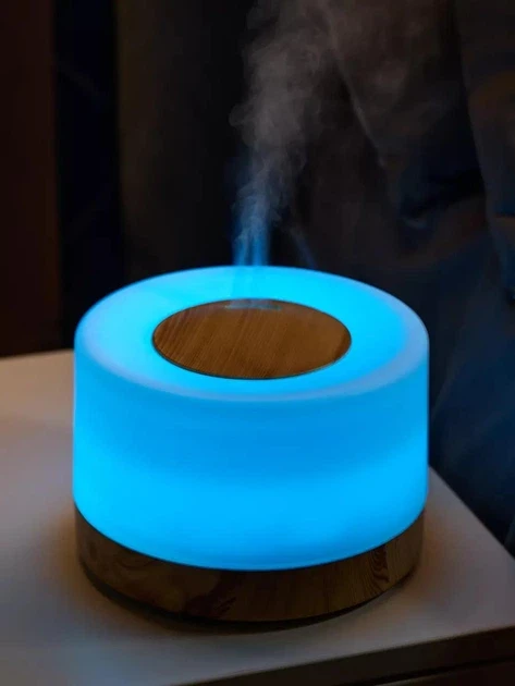 Увлажнитель воздуха очиститель 3в1 ультразвуковой бесшумный аромадифузор  700 мл для дома портативный светодиодный ночник (24)