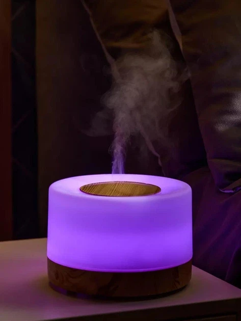 Увлажнитель воздуха очиститель 3в1 ультразвуковой бесшумный аромадифузор  700 мл для дома портативный светодиодный ночник (24)