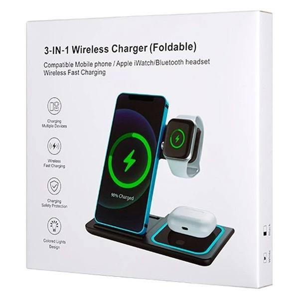 Зарядная станция 3 в 1, подставка для быстрого беспроводного зарядного устройства (50)