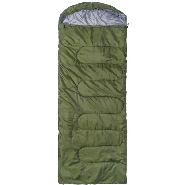 Зимовий спальний мішок 215*65 з підігрівом від USB хакі (32)