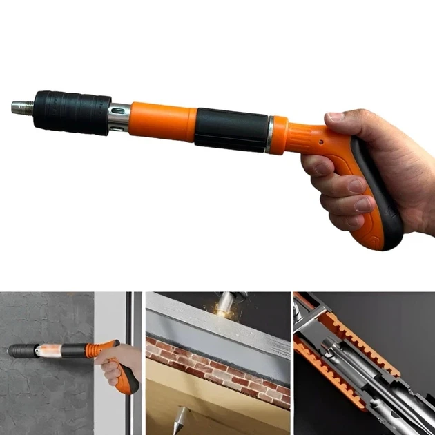 Степлер-пістолет цвяхозабивний The ceiling artifact Jumpex ручний у пластиковому кейсі жовтий (10)