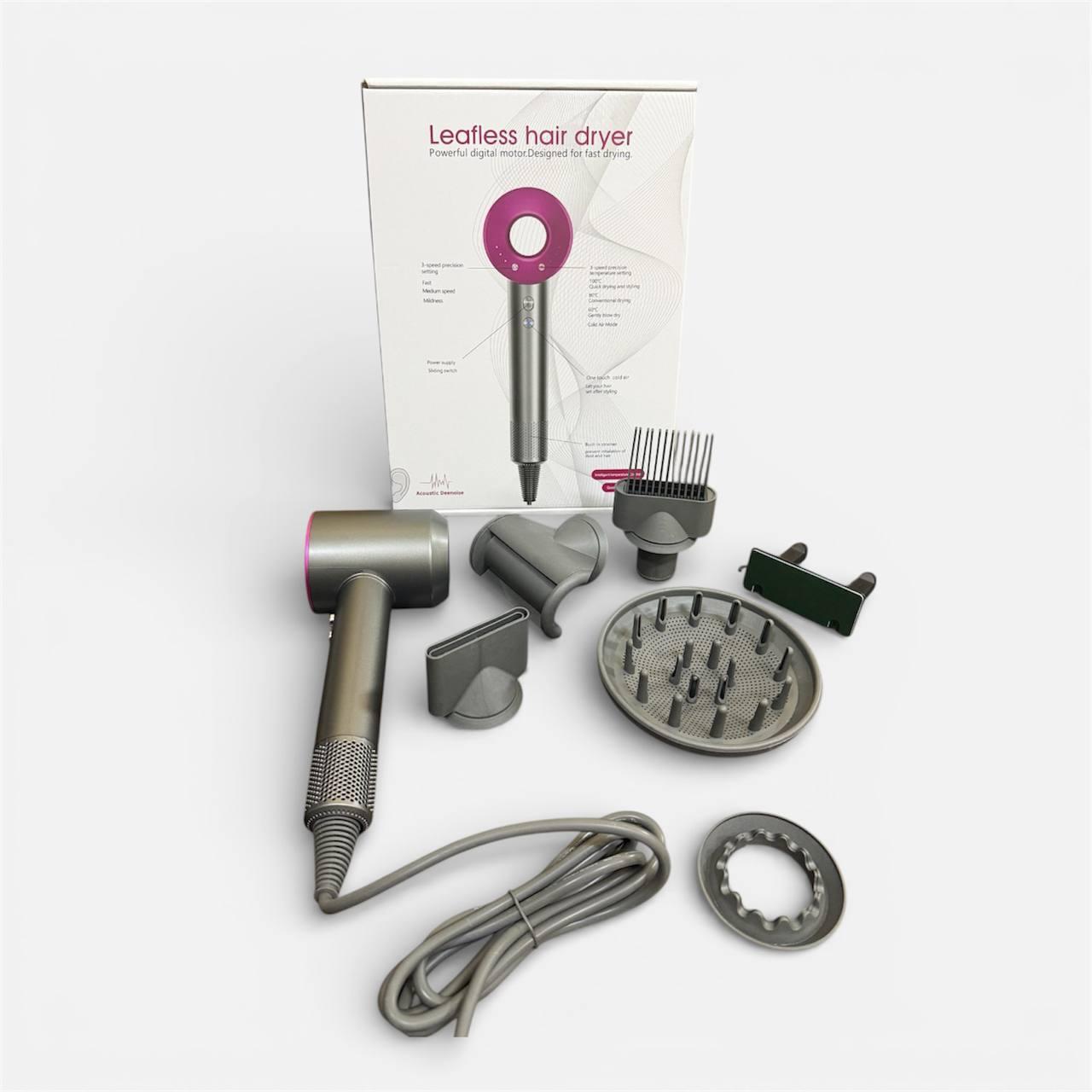 Фен для волосся із захистом від перегрівання іонізація повітря та магнітними насадками + нова насадка гребінь (20)