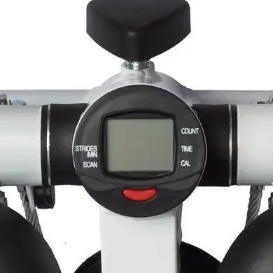 Шаговый тренажер мини-степпер с эспандерами и ЖК экраном (1)