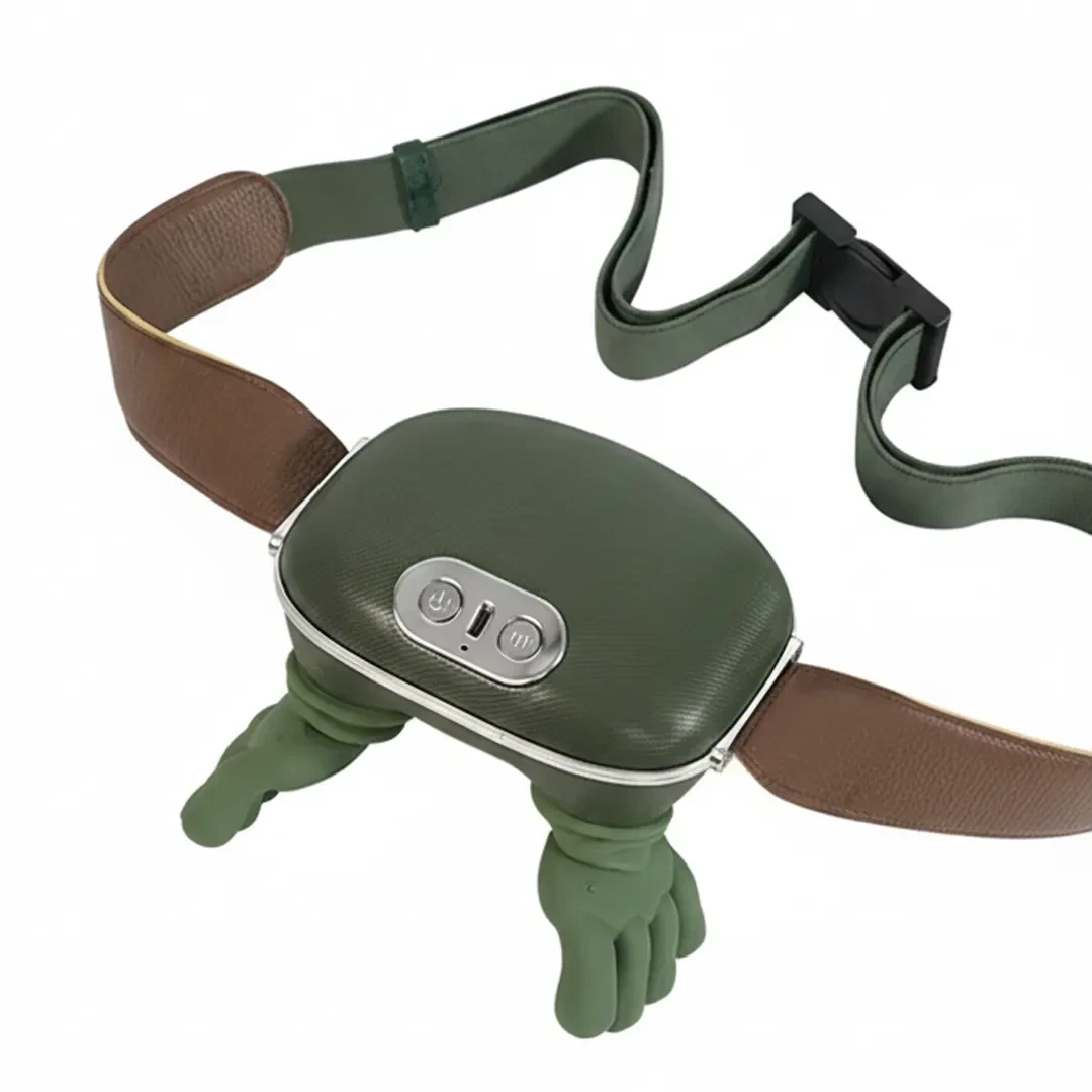 Компактний бездротовий масажер для шиї та плечей з підігрівом, 10 режимів, USB-зарядка (24)