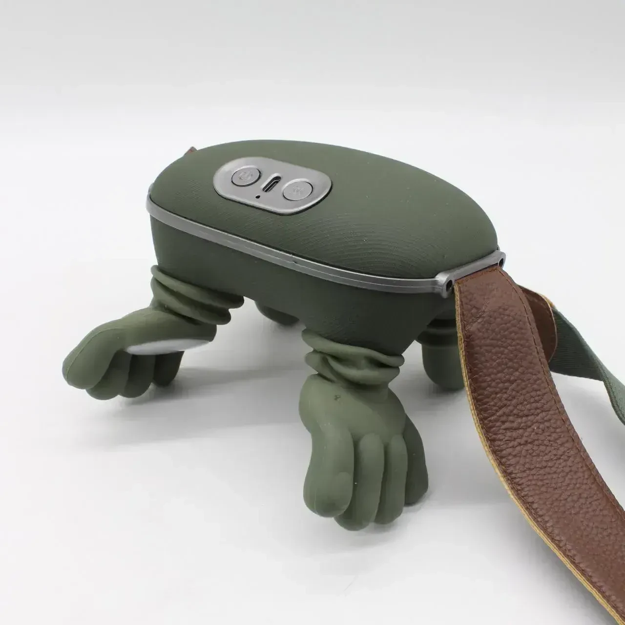 Компактний бездротовий масажер для шиї та плечей з підігрівом, 10 режимів, USB-зарядка (24)