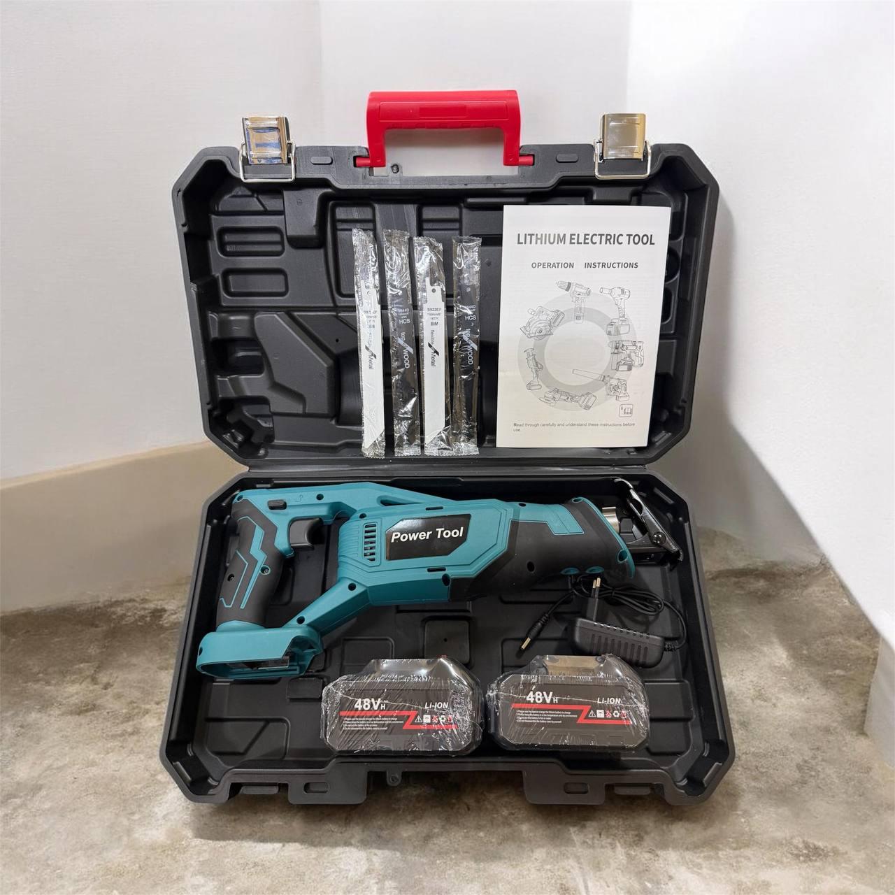 Акумуляторна шабельна пила 2 АКБ 48 V X-401 (5)