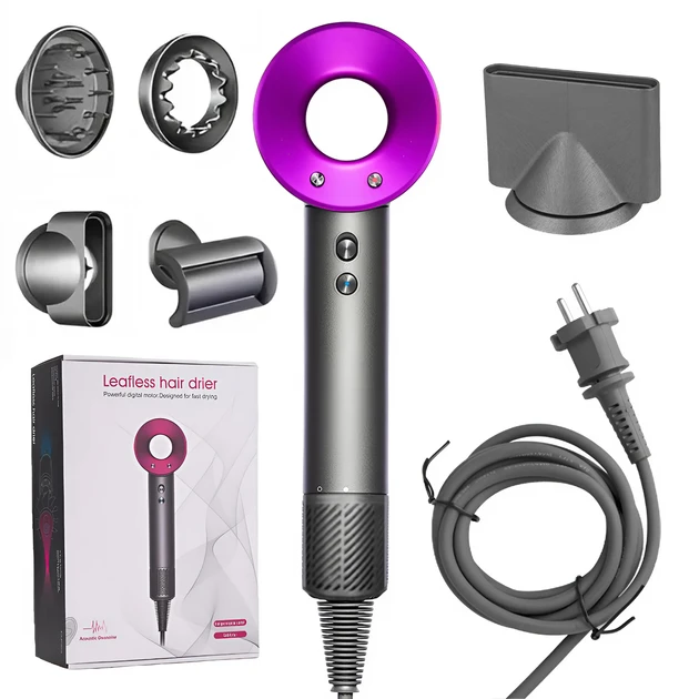 Фен для волос INSPIRE Super Hair Dryer 1600 W с защитой от перегрева ионизация воздуха и магнитными насадками (2811)