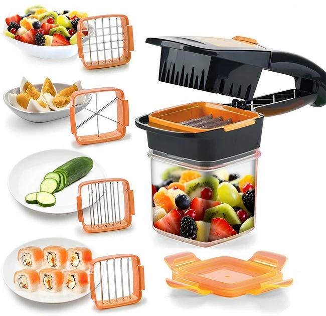Універсальна овочерізка-подрібнювач Nicer Dicer QUICK 5 в 1 (160)