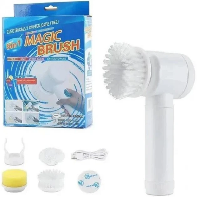 Електрична щітка для прибирання Magic Brush 5В1 з насадками (60)