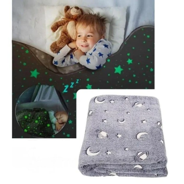 Дитячий плед "Світний у Темноті" Magic Glow in the Dark Blanket розміром 100 х 150 см (60)