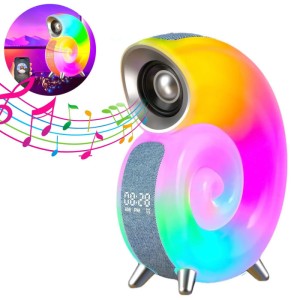 Бездротова мінірозумна смарт-колонка 4 в 1 з блютузом Conch Music Light, 256 режимів освітлення (20)