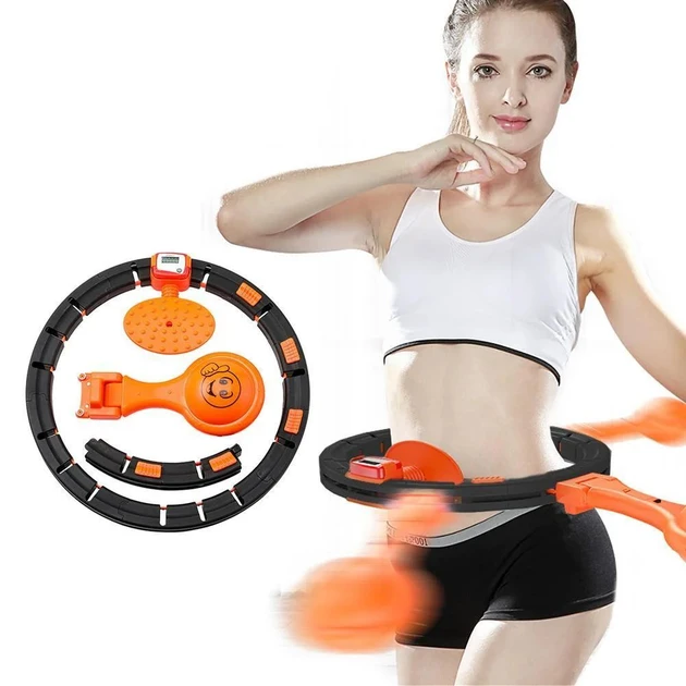 Обруч массажный для похудения Never Falling Slimming Hula Hoop (12)