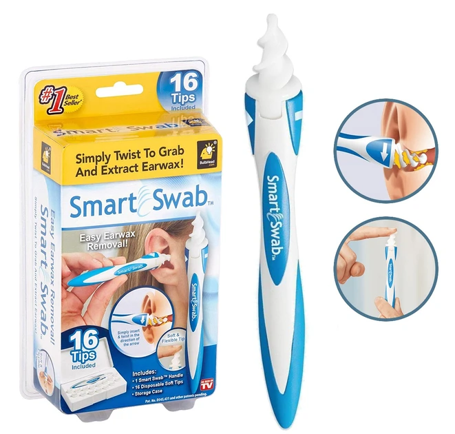 Силіконовий засіб для чищення вух Smart Swab доглянутість (200)