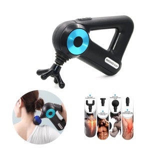 Портативный ручной массажер massage gun для тела и мышц 12 в 1 (15)