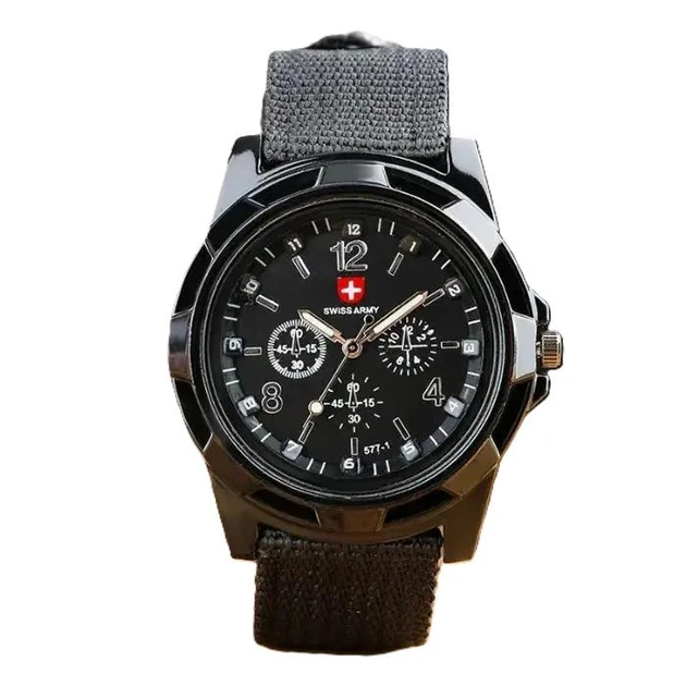 Мужские кварцевые часы Swiss Army Черные (1000)