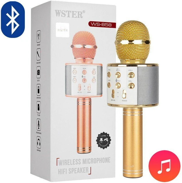 Беспроводной микрофон караоке WSTER WS-858 (50)