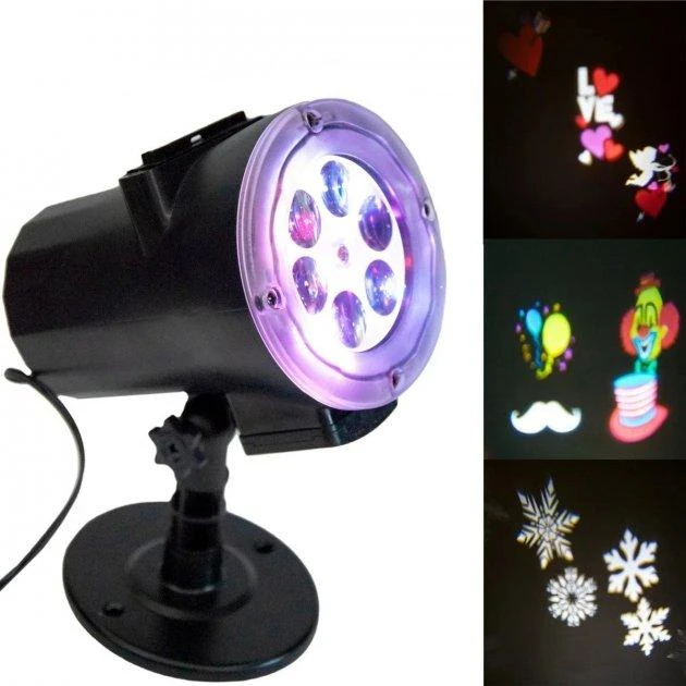 Лазерный проектор для дома star shower laser light металлический корпус (30)