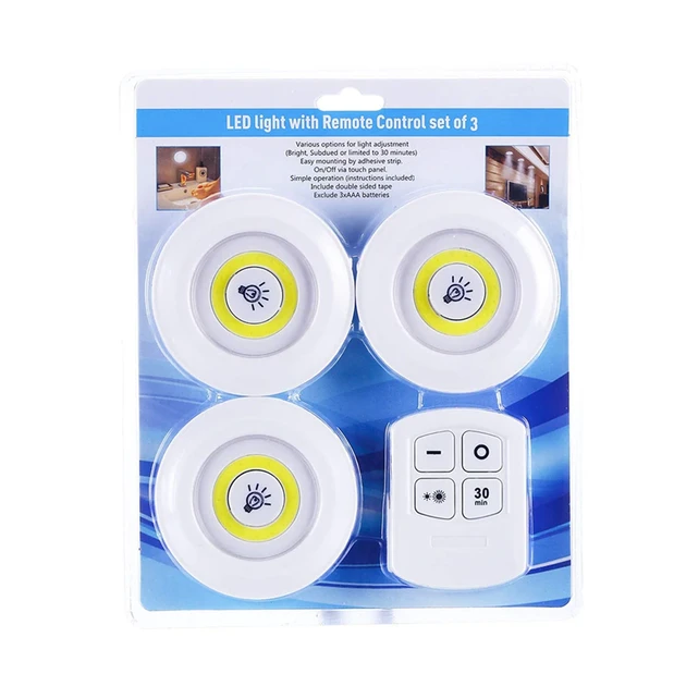 Світлодіодний сенсорний нічник з пультом LED light with Remote Control набір 3 шт (80)