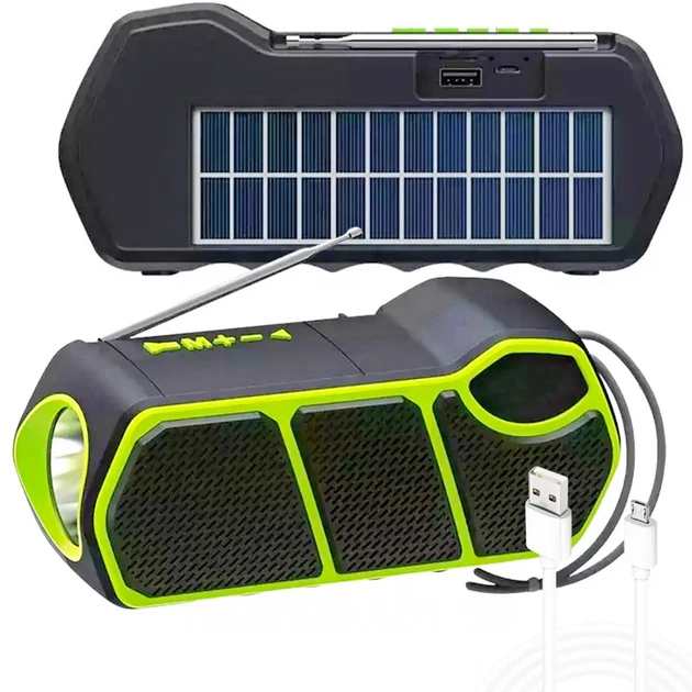 Радиоприемник аккумуляторный 3в1 с USB-зарядкой, LED-фонарем, МР3-плеером, TF, FM,SW,AM, GD-LITE-11 (60)