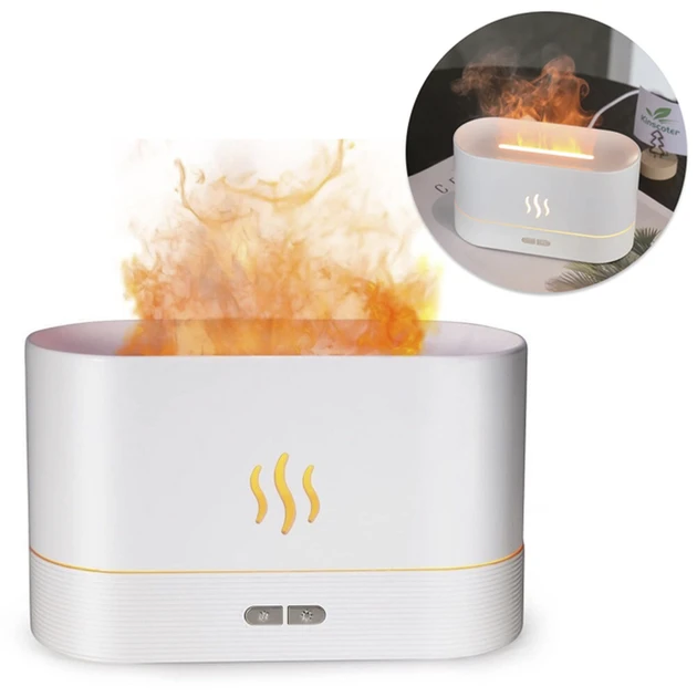 Зволожувач повітря з ефектом полум'я H2O Flame Aroma Diffuser (60)