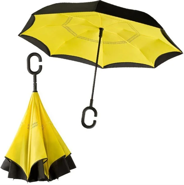 Парасолька з механізмом зворотного складання парасольок навпаки umbrella (60)
