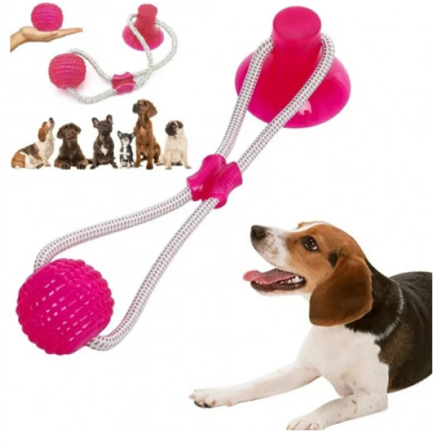 Іграшка для хатніх тварин із присоском, Dog Toy Rope (100)