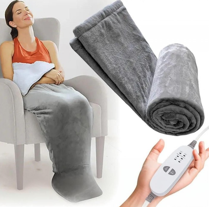 Массажное согревающее одеяло 9 режимов Massaging heating wrap (30)