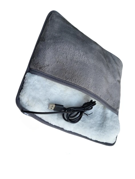 Электрогрелка, плюшевая грелка для ног рук и тела  ultra plush foot warmer (60)