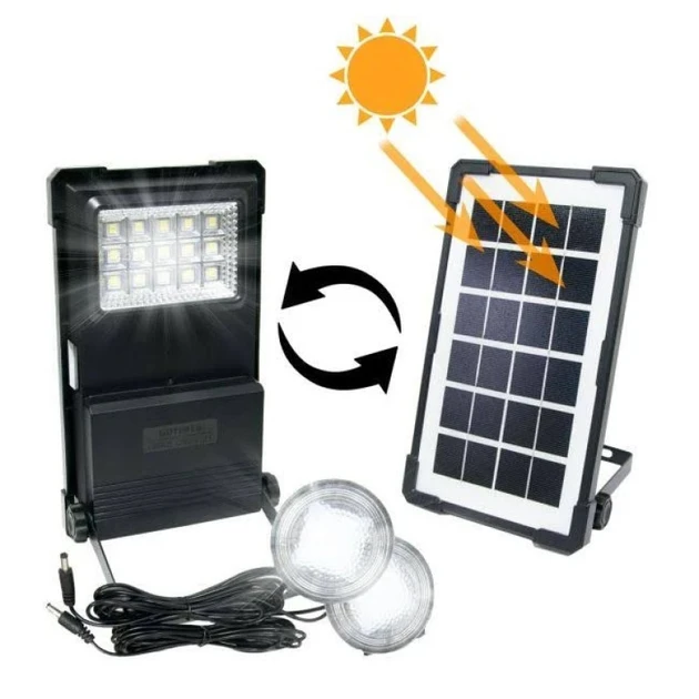 Портативна сонячна станція GDLITE GD-07A автономний екологічний комплект 2 LED-лампи USB кабель (20) Портативна сонячна станція GDLITE GD-07A автономний екологічний комплект 2 LED-лампи USB кабель (20)