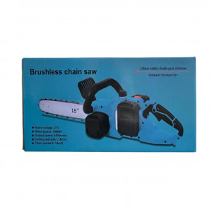 Акумуляторна ланцюгова електропилка 18 дюймів із кейсом 2 АКБ (4) Акумуляторна ланцюгова електропилка 18 дюймів із кейсом 2 АКБ (4)