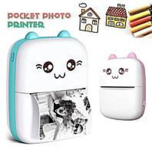 Детский мини-принтер Bluetooth розовый, голубой (120)