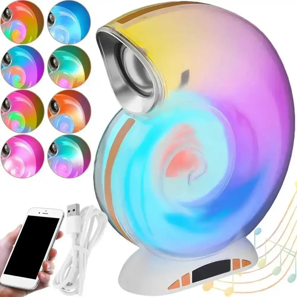 Настільна лампа L-39 RGB з Bluetooth колонкою та годинником (20)