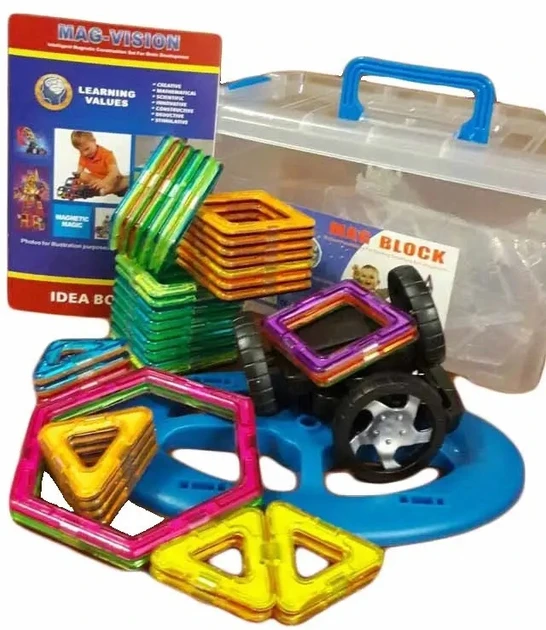 Магнітний 3D конструктор Magical Magnet 48 деталей у боксі (60)