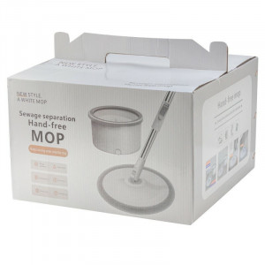 Швабра c вращающейся насадкой для мытья пола в комплекте с ведром (13)