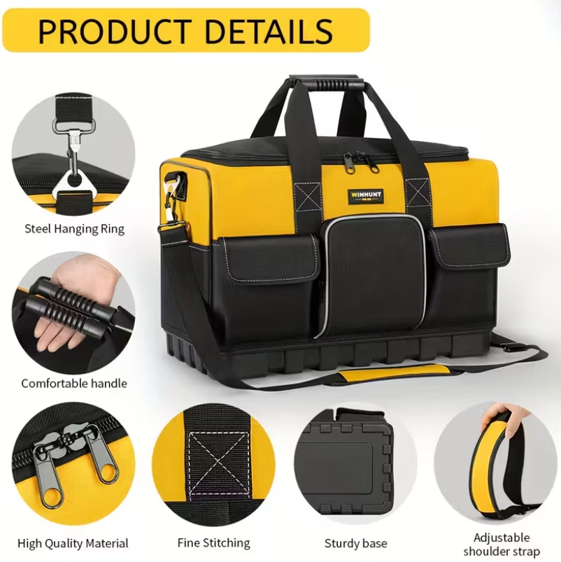 Прочная мужская сумка для инструментов с мягкой ручкой (14)